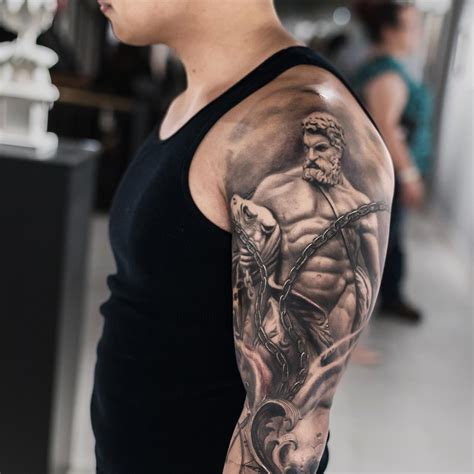 greek mythology tattoo sleeve ideas.